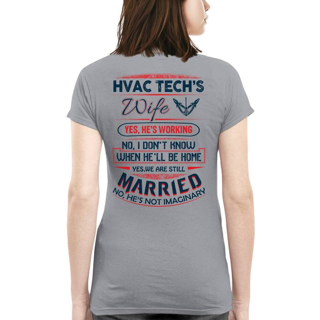Awesome HVAC Tech's wife-T-shirt - grunx260804-0237