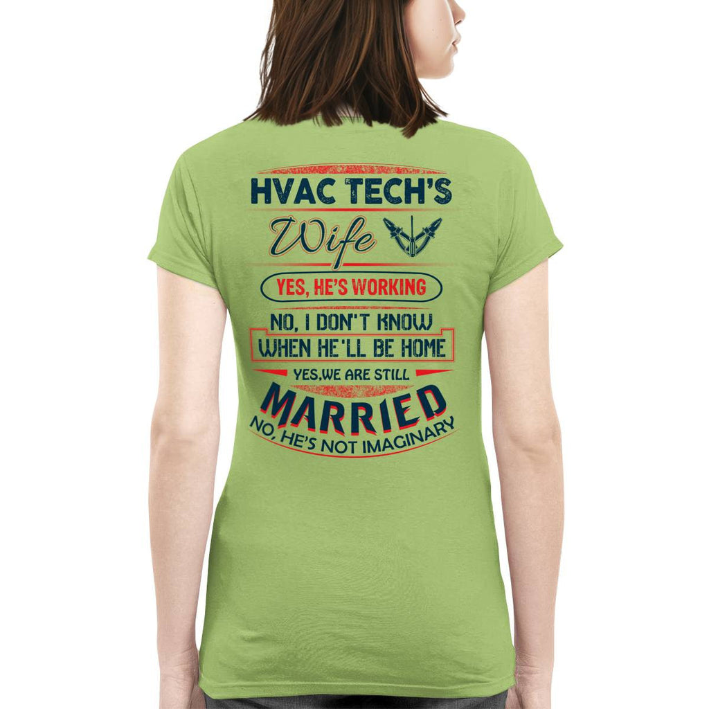Awesome HVAC Tech's wife-T-shirt - grunx260804-0237