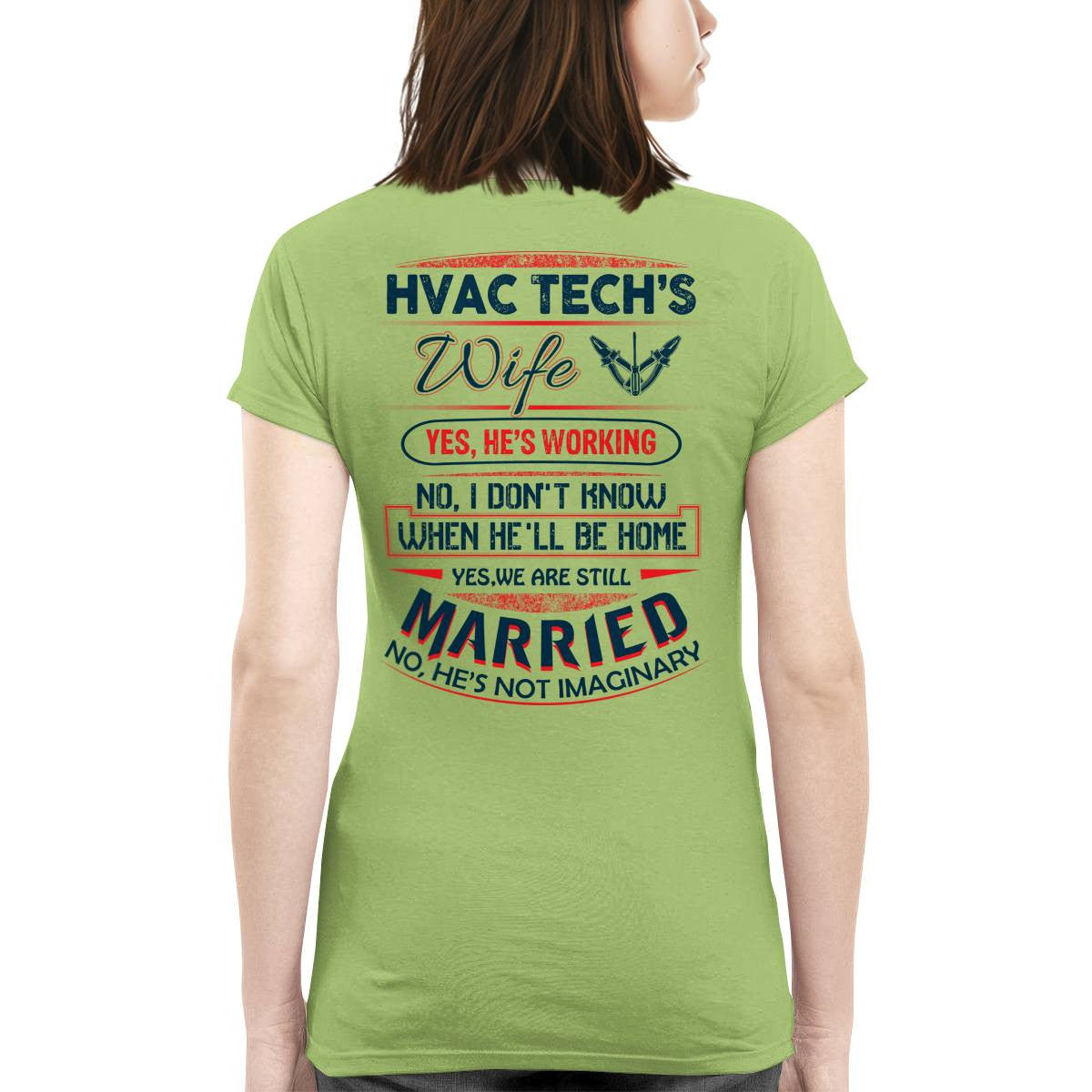 Awesome HVAC Tech's wife-T-shirt - grunx260804-0237