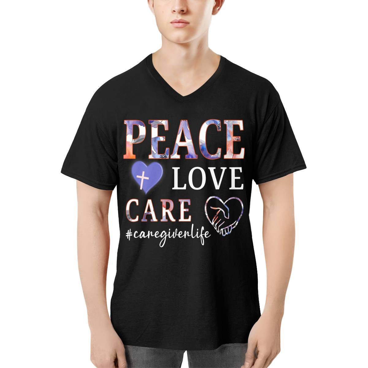 Awesome Caregiver Life-T-shirt-#F020724PEACLO16FCAREZ4