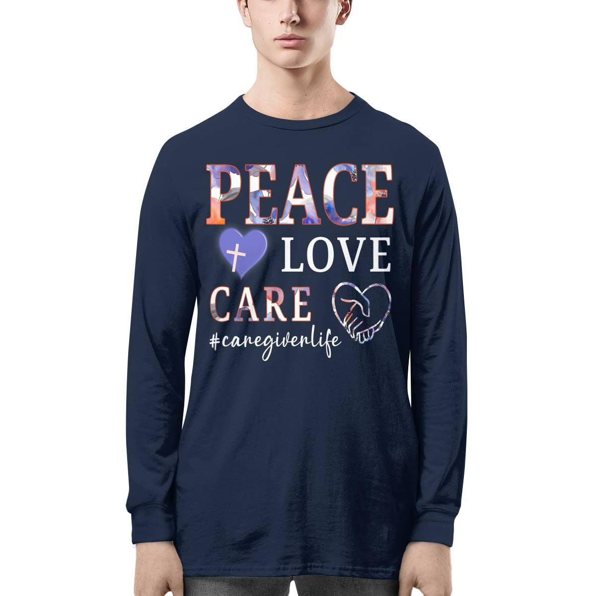 Awesome Caregiver Life-T-shirt-#F020724PEACLO16FCAREZ4