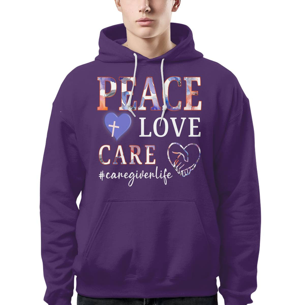 Awesome Caregiver Life-T-shirt-#F020724PEACLO16FCAREZ4