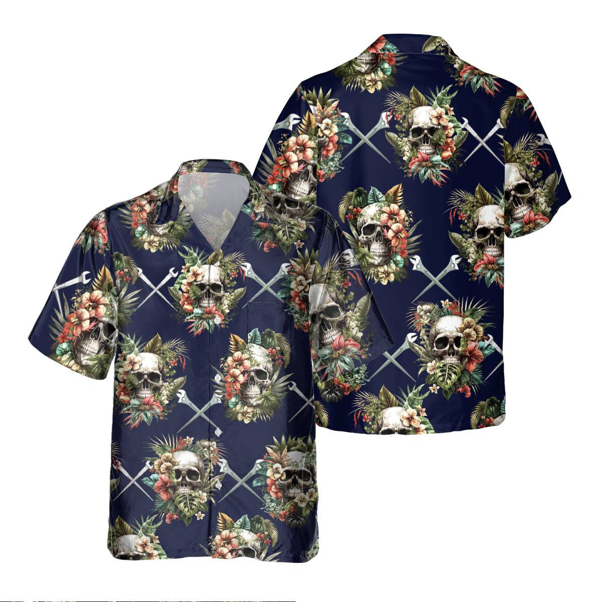 Awesome Ironworker- AOP Pocket Hawaiian Shirt - grunx260804-0267