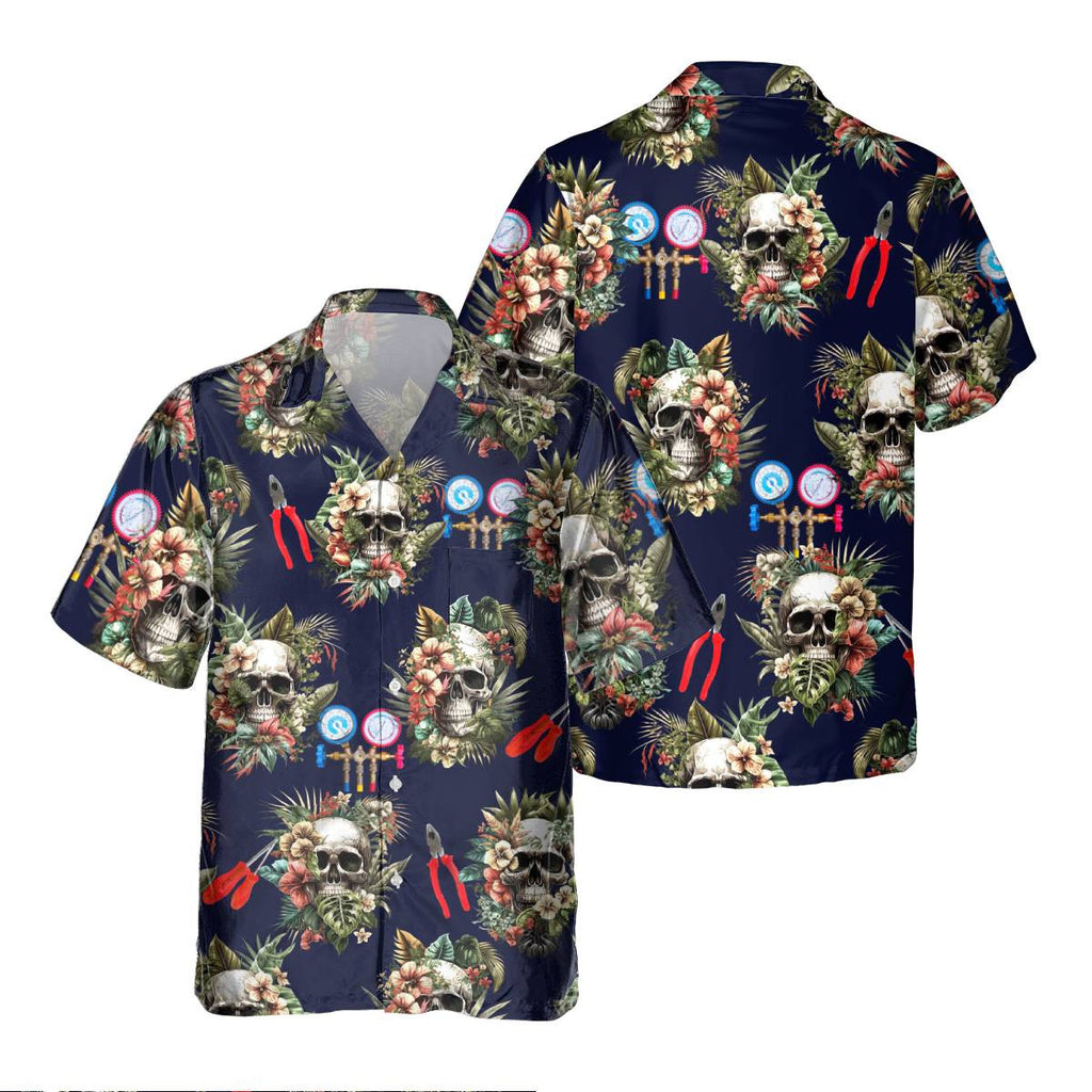 Awesome HVAC Tech- AOP Pocket Hawaiian Shirt - grunx260804-0203