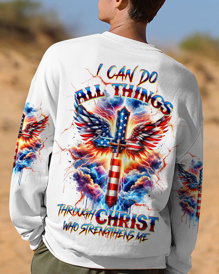 I Can Do All Things Cross Wings Men's All Over Print Shirt - Trunx524778