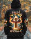 I Can Do All Things Cross Fire Wings Men's All Over Print Shirt - Trunx854288