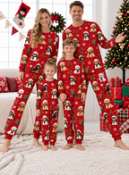 Christmas Puppies Family Mixed Cotton Pajamas