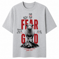Fear God – Faith Over Fear Christian T-Shirt | Psalm 128:1 Streetwear Faith Tee