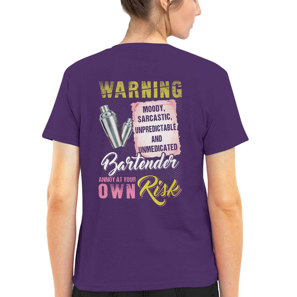 Awesome Bartender annoy at your own risk-T-shirt - grunx260804-0238
