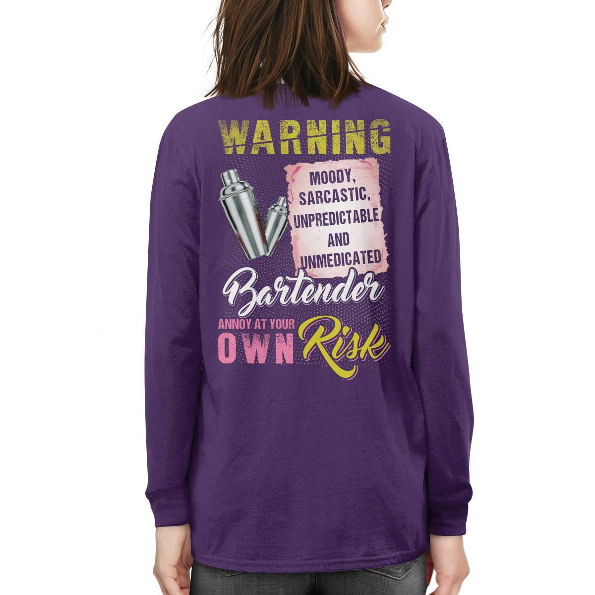 Awesome Bartender annoy at your own risk-T-shirt - grunx260804-0238
