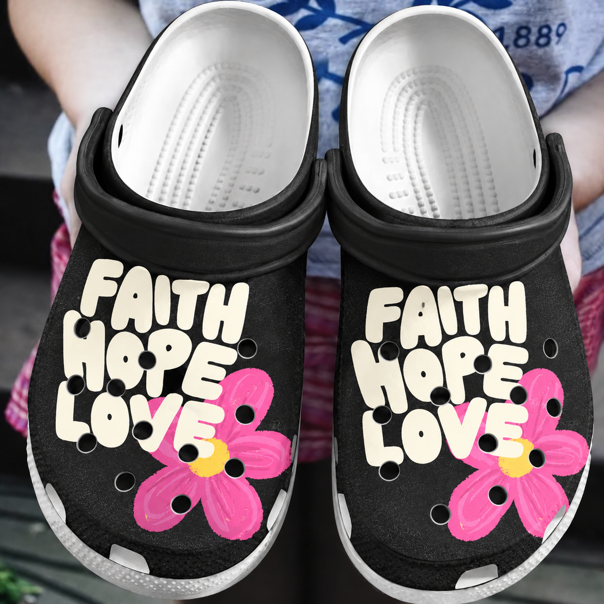 Faith Hope Love Clogs Shoes