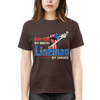 American By Birth Lineman By Choice-T-shirt - grunx260804-0134