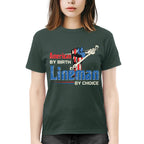 American By Birth Lineman By Choice-T-shirt - grunx260804-0134