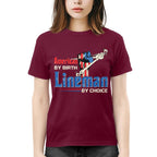 American By Birth Lineman By Choice-T-shirt - grunx260804-0134