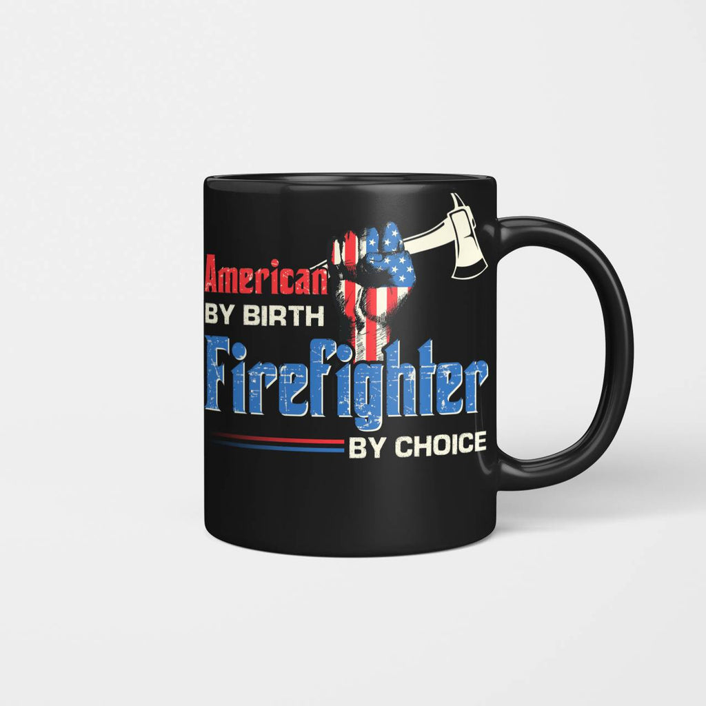 American By Birth Firefighter By Choice-T-shirt - grunx260804-0128
