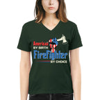 American By Birth Firefighter By Choice-T-shirt - grunx260804-0128