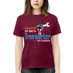 American By Birth Ironworker By Choice-T-shirt - grunx260804-0131