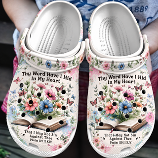 Bible Wildflower Butterfly Clogs Shoes