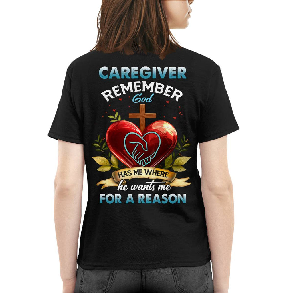 Awesome Caregiver Remember Gold -T-shirt-#F060824GODHS6BCAREZ4