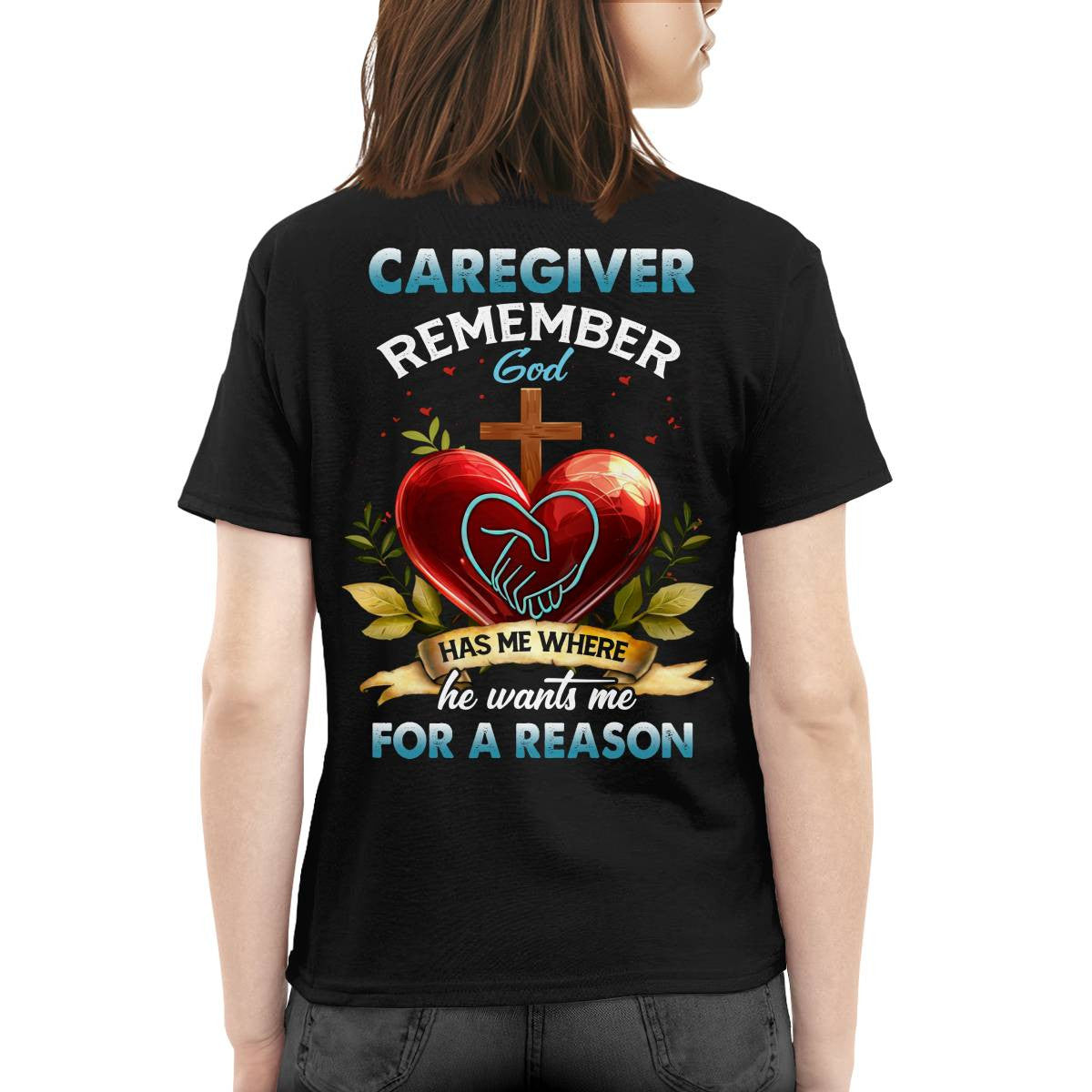 Awesome Caregiver Remember Gold -T-shirt-#F060824GODHS6BCAREZ4