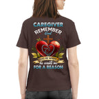 Awesome Caregiver Remember Gold -T-shirt-#F060824GODHS6BCAREZ4