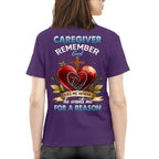 Awesome Caregiver Remember Gold -T-shirt-#F060824GODHS6BCAREZ4