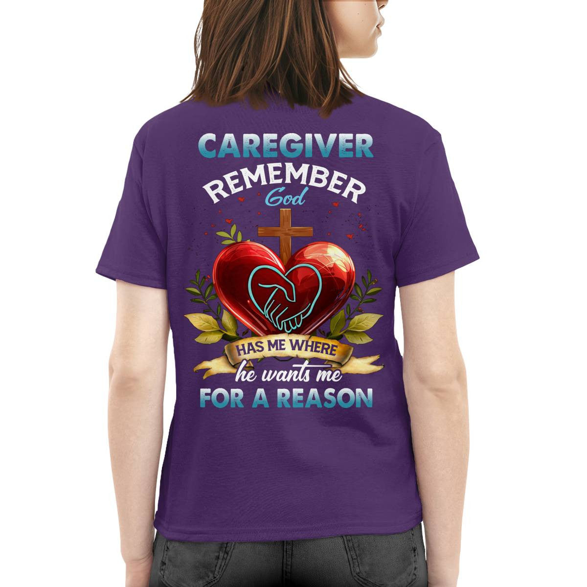 Awesome Caregiver Remember Gold -T-shirt-#F060824GODHS6BCAREZ4