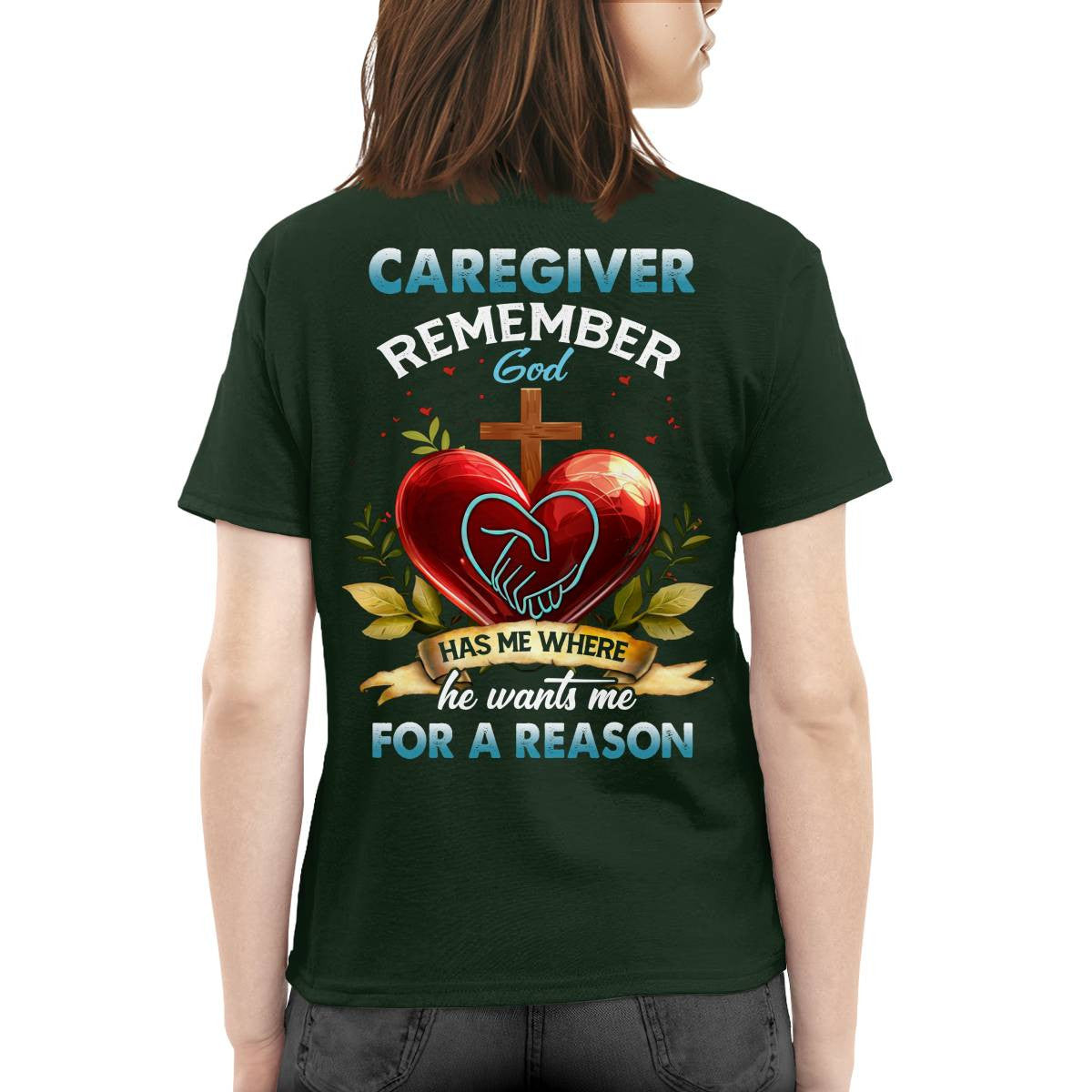 Awesome Caregiver Remember Gold -T-shirt-#F060824GODHS6BCAREZ4