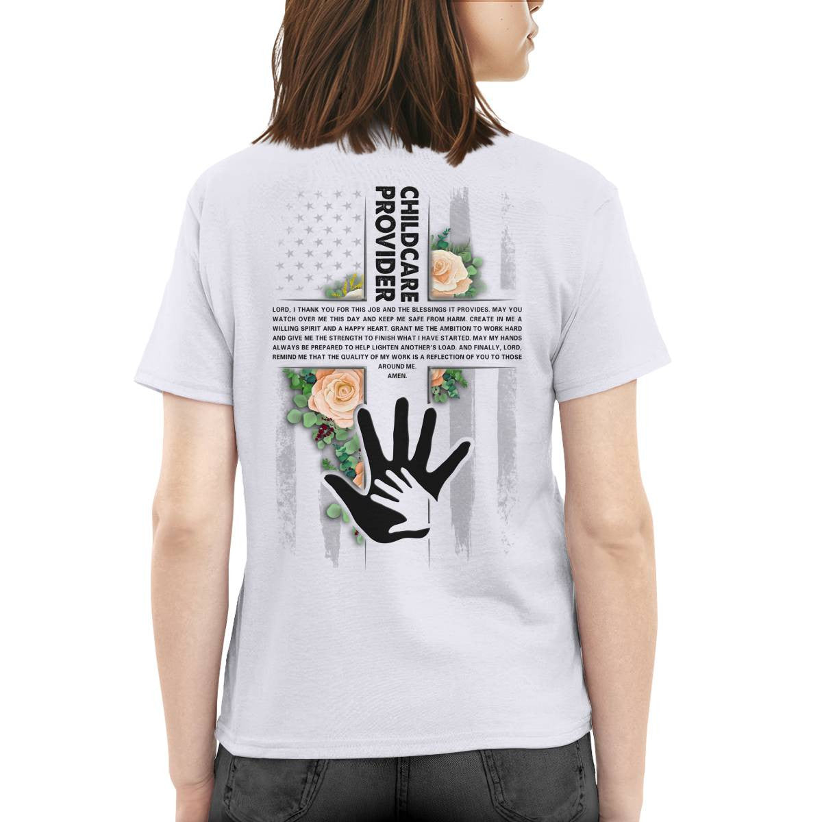 Awesome Childcare Provider-T-shirt-#F060824BLESI9BCHPRZ4
