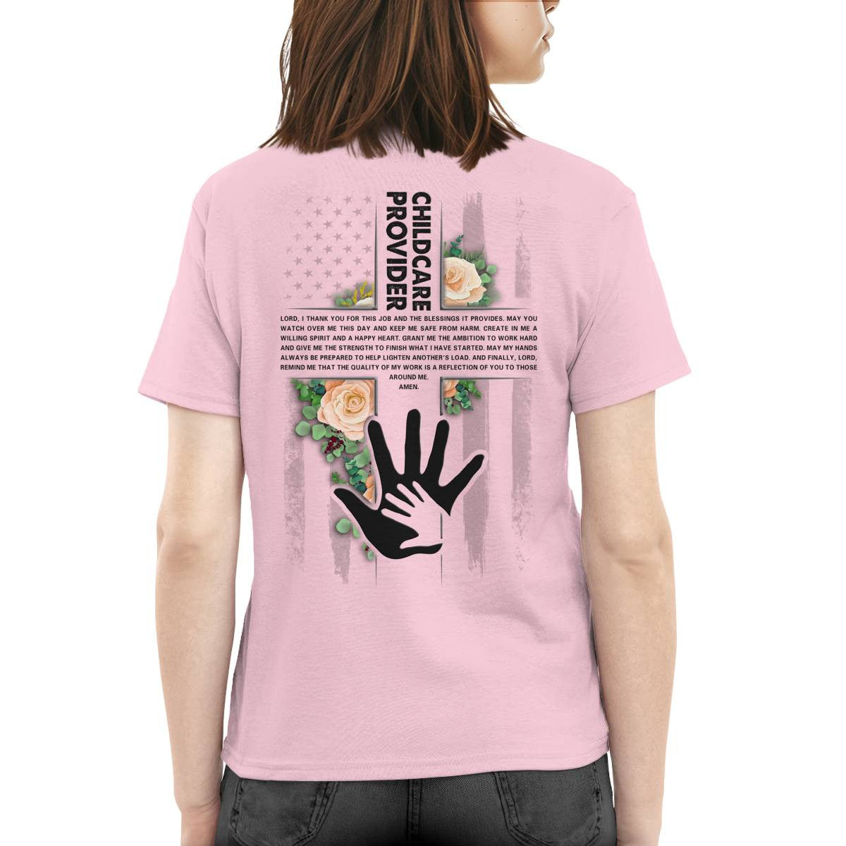 Awesome Childcare Provider-T-shirt-#F060824BLESI9BCHPRZ4