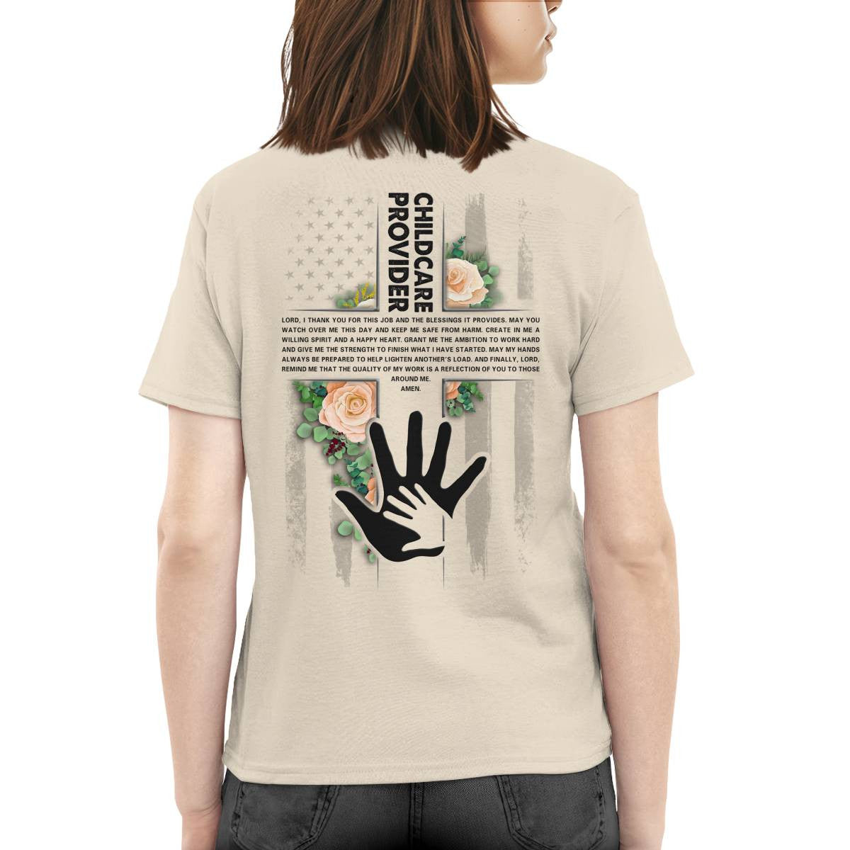 Awesome Childcare Provider-T-shirt-#F060824BLESI9BCHPRZ4