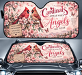 Cardinals Appear When Angels Are Near Car Sun Shade