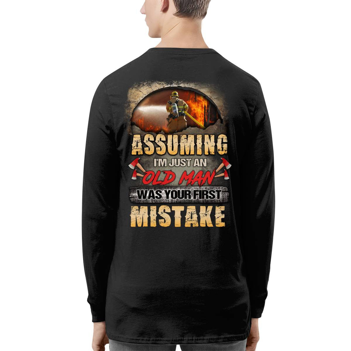 Awesome Firefighter-T-shirt - grunx260804-0155