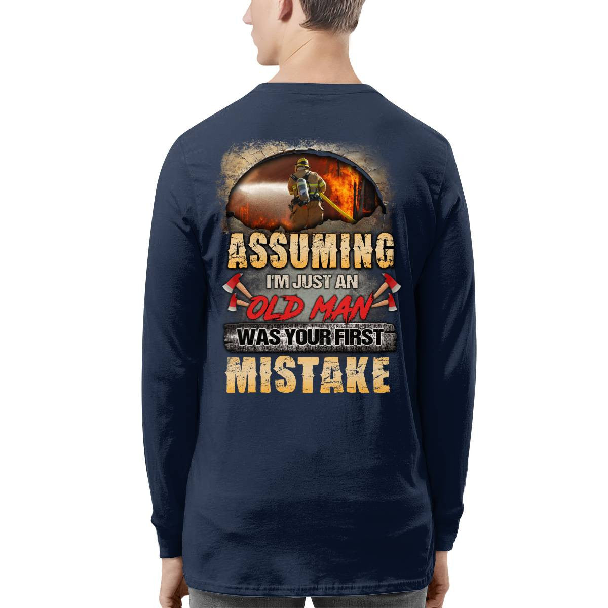 Awesome Firefighter-T-shirt - grunx260804-0155