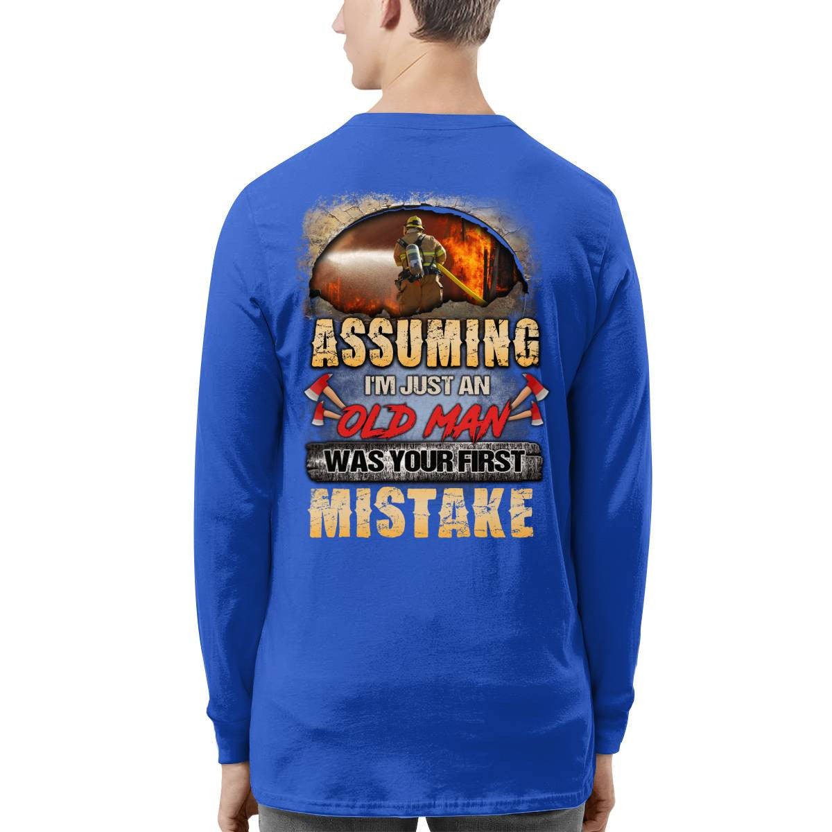 Awesome Firefighter-T-shirt - grunx260804-0155