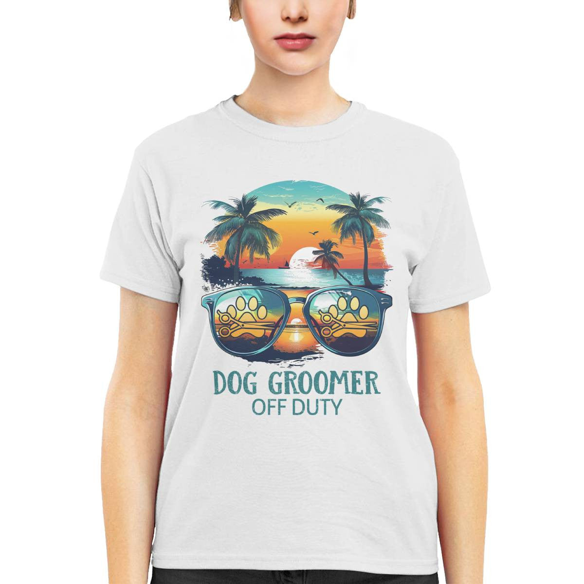 Awesome Dog Groomer-T-shirt - grunx260804-0034