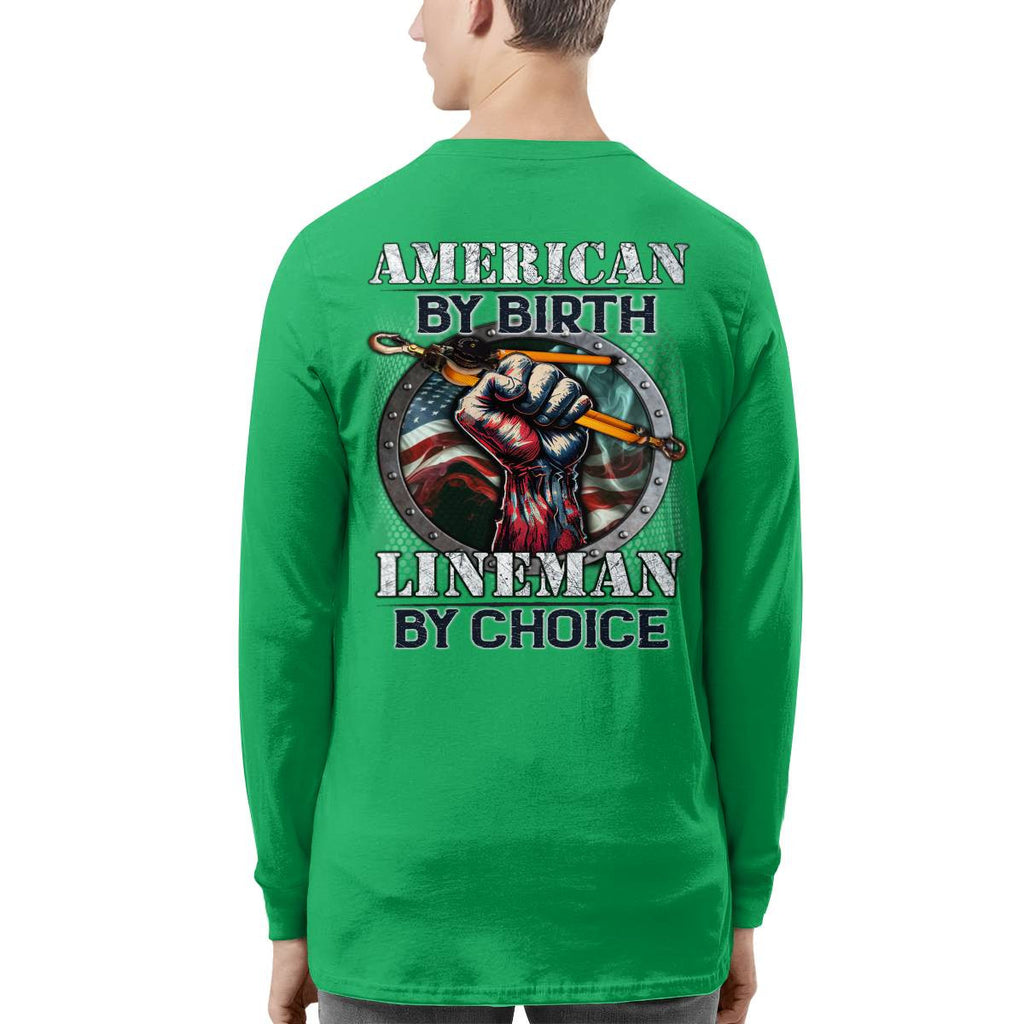 American By Birth Lineman By Choice-Hoodie - grunx260804-0132