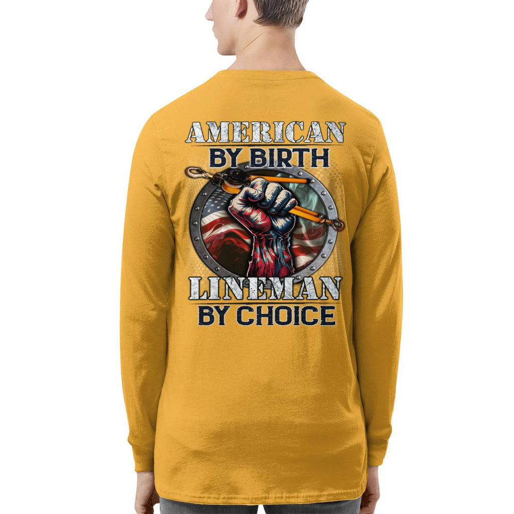 American By Birth Lineman By Choice-Hoodie - grunx260804-0132