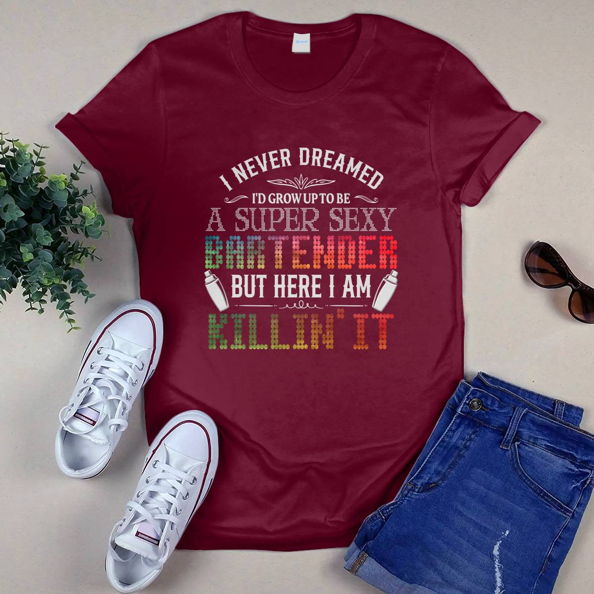 Awesome Bartender -T-Shirt-#F270924HERIM4FBARTZ4