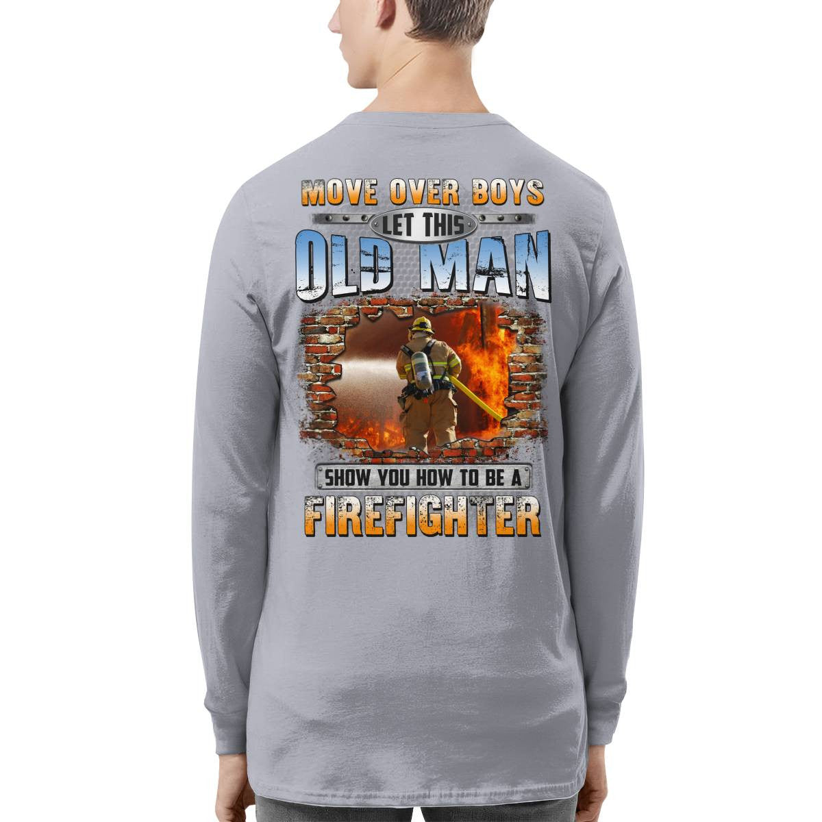 Awesome Firefighter-T-shirt - grunx260804-0151