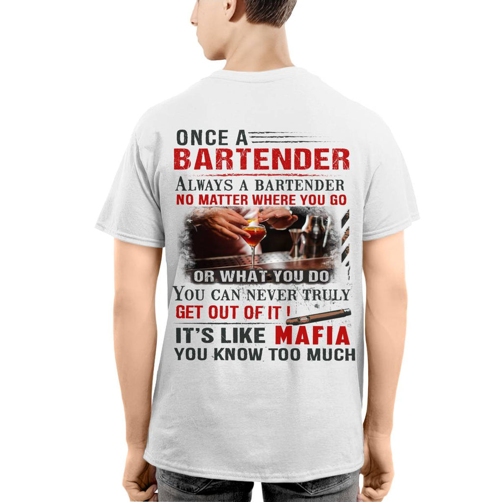 Awesome Bartender It's like mafia-T-shirt - grunx260804-0263