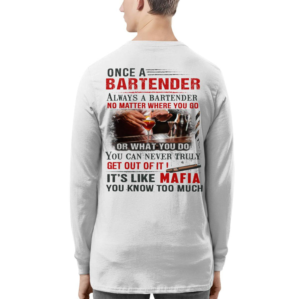 Awesome Bartender It's like mafia-T-shirt - grunx260804-0263