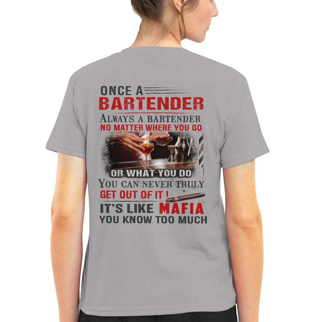 Awesome Bartender It's like mafia-T-shirt - grunx260804-0263