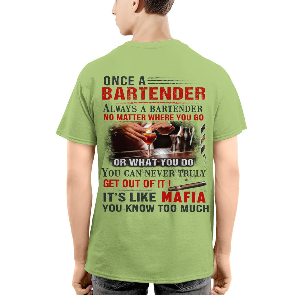 Awesome Bartender It's like mafia-T-shirt - grunx260804-0263