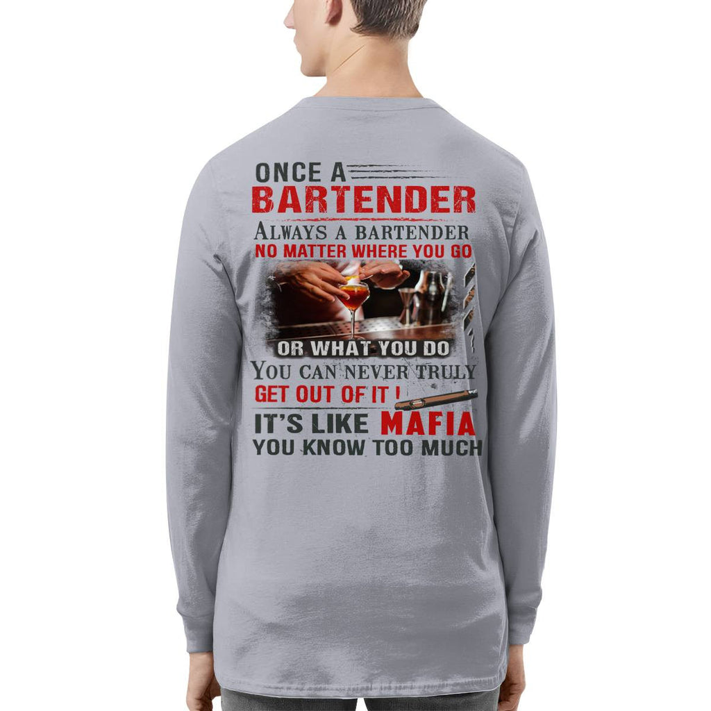 Awesome Bartender It's like mafia-T-shirt - grunx260804-0263