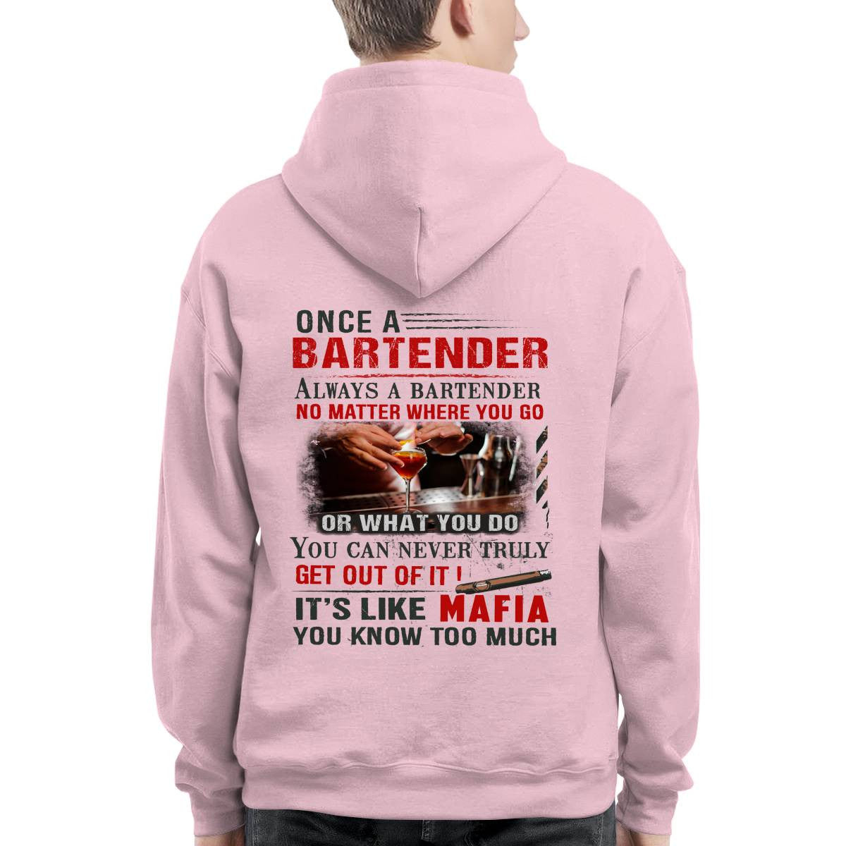Awesome Bartender It's like mafia-T-shirt - grunx260804-0263
