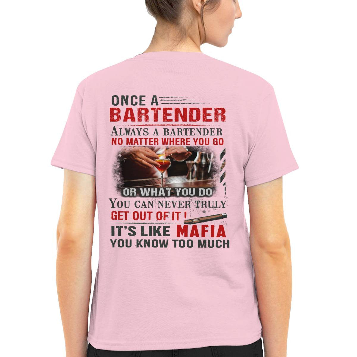 Awesome Bartender It's like mafia-T-shirt - grunx260804-0263