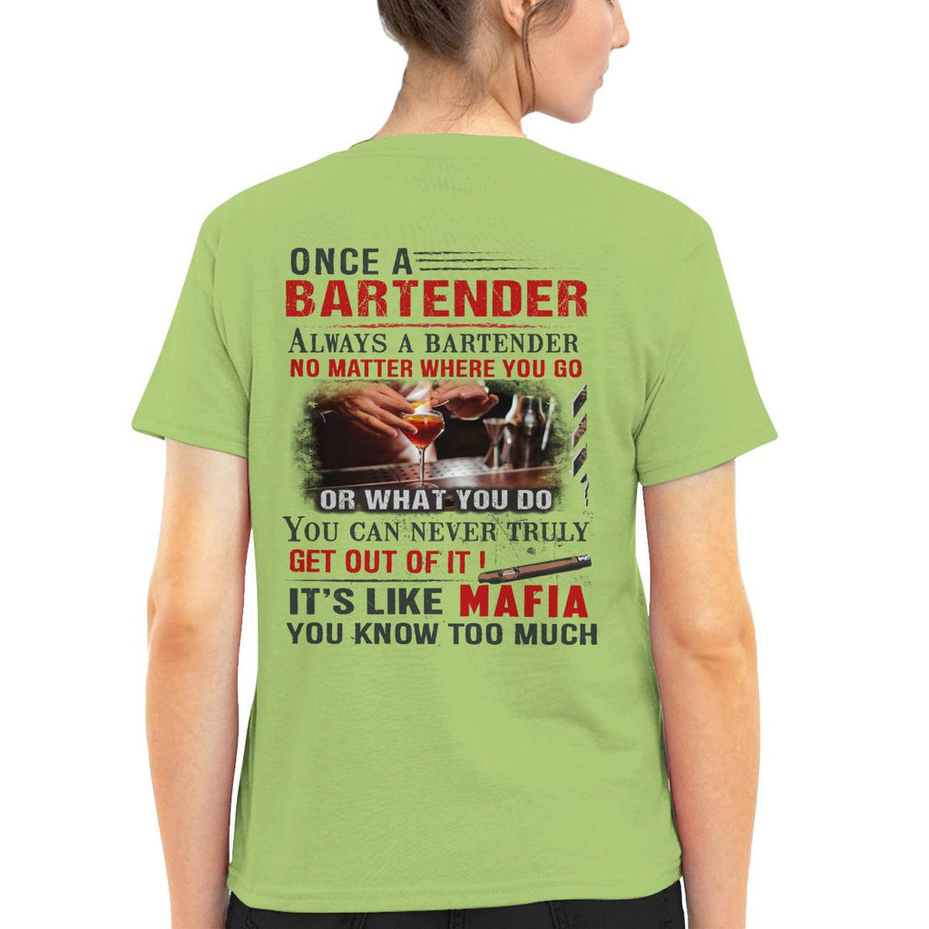 Awesome Bartender It's like mafia-T-shirt - grunx260804-0263