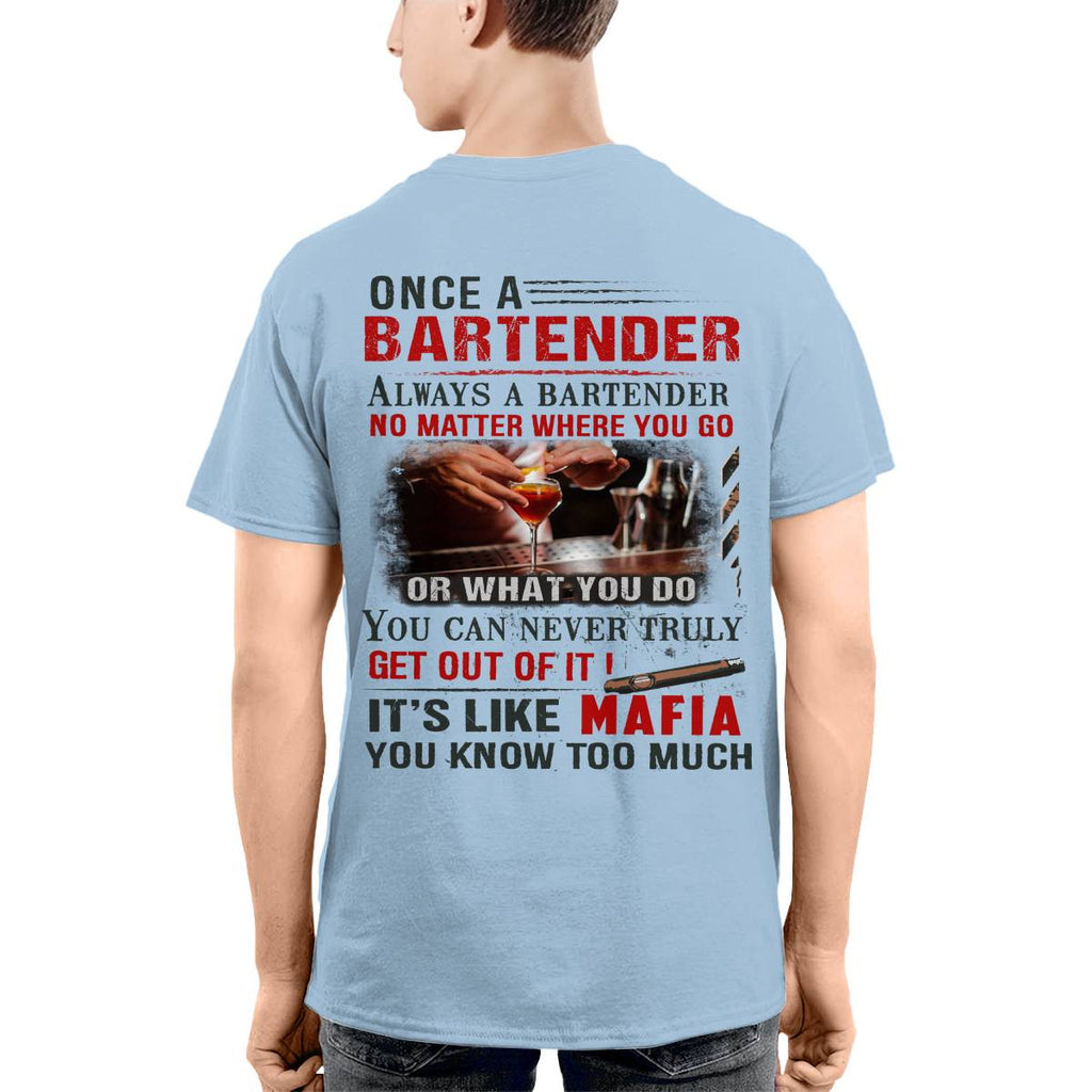 Awesome Bartender It's like mafia-T-shirt - grunx260804-0263