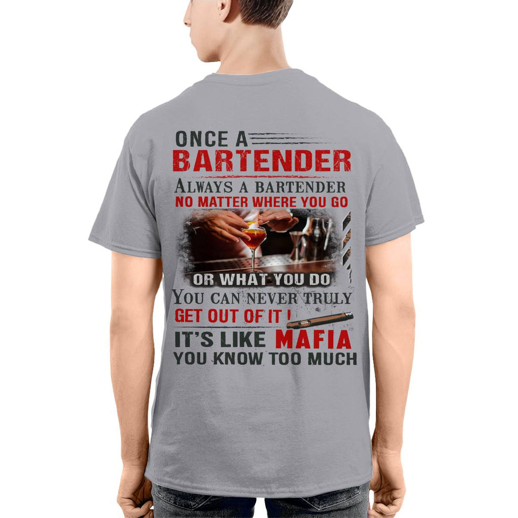 Awesome Bartender It's like mafia-T-shirt - grunx260804-0263